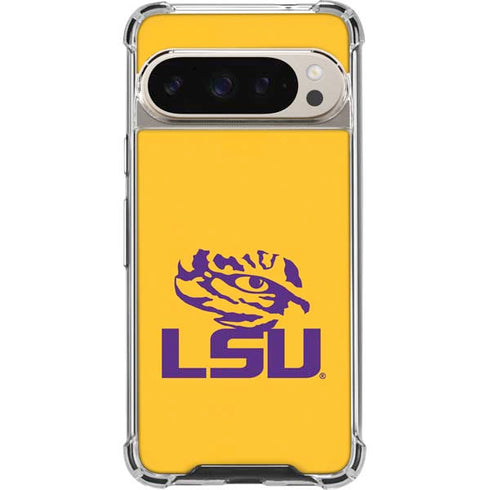 LSU Tiger Eye Logo Yellow Pixel 9/9 Pro Clear Case